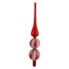Northlight 14.75 In. Red And White Glass Finial Christmas Tree Topper -Christmas Decor Shop northlight christmas tree toppers 34313371 64 1000