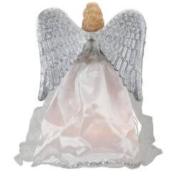 Northlight 12 In. Lighted White And Silver Angel With Wings Christmas Tree Topper - Clear Lights 10 Northlight 12 In. Lighted White And Silver Angel With Wings Christmas Tree Topper - Clear Lights -Christmas Decor Shop northlight christmas tree toppers 34850965 1f 1000