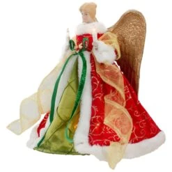 Northlight 12 In. Lighted Red And Green Angel With Wings Christmas Tree Topper - Clear Lights -Christmas Decor Shop northlight christmas tree toppers 34850968 4f 1000