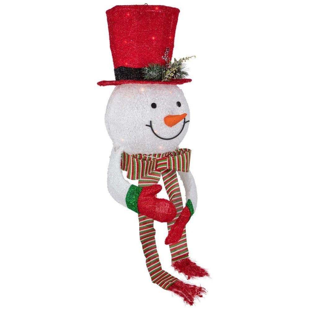 Northlight 21.5 In. Lighted Snowman With Red Top Hat Christmas Tree Topper 7 Northlight 21.5 In. Lighted Snowman With Red Top Hat Christmas Tree Topper - Image 5