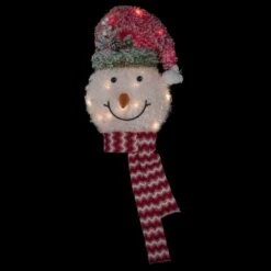 Northlight 22 In. Lighted Snowman Wearing A Red Frosted Hat With Pine Christmas Tree Topper -Christmas Decor Shop northlight christmas tree toppers 35250568 fa 1000