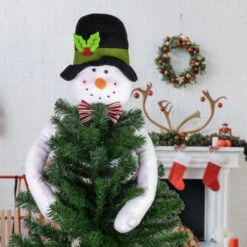 Northlight 25 In. Plush Snowman Christmas Tree Topper Unlit -Christmas Decor Shop northlight christmas tree toppers 35691729 c3 1000