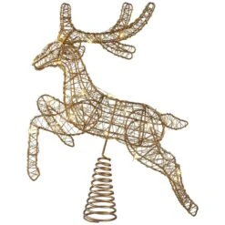 Northlight LED Lighted Reindeer Christmas Tree Topper-13 In. Gold-Warm White Lights -Christmas Decor Shop northlight christmas tree toppers 35764509 44 1000