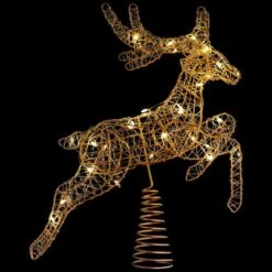 Northlight LED Lighted Reindeer Christmas Tree Topper-13 In. Gold-Warm White Lights -Christmas Decor Shop northlight christmas tree toppers 35764509 4f 1000