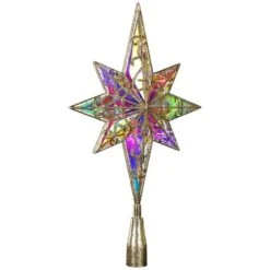 Northlight LED Star Of Bethlehem Christmas Tree Topper-14.5 In. Champagne Gold-Multi Lights -Christmas Decor Shop northlight christmas tree toppers 35764511 1f 1000