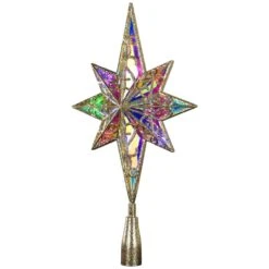 Northlight LED Star Of Bethlehem Christmas Tree Topper-14.5 In. Champagne Gold-Multi Lights -Christmas Decor Shop northlight christmas tree toppers 35764511 44 1000