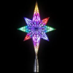 Northlight LED Star Of Bethlehem Christmas Tree Topper-14.5 In. Champagne Gold-Multi Lights -Christmas Decor Shop northlight christmas tree toppers 35764511 4f 1000