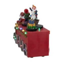 Northlight 6 In. H X 10.25 In. L LED Lighted Musical Christmas Train With Santa And Rotating Elves -Christmas Decor Shop northlight christmas villages 34109639 1f 1000