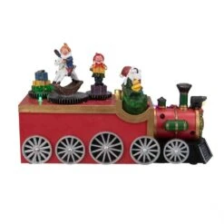 Northlight 6 In. H X 10.25 In. L LED Lighted Musical Christmas Train With Santa And Rotating Elves -Christmas Decor Shop northlight christmas villages 34109639 4f 1000