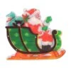 Northlight 14.5 In. Lighted Holographic Santa In Sleigh Christmas Window Silhouette Decoration -Christmas Decor Shop northlight christmas window decorations 32913612 64 1000