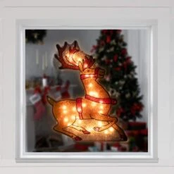 Northlight 18 In. Lighted Shimmering Reindeer Christmas Window Silhouette 17 Northlight 18 In. Lighted Shimmering Reindeer Christmas Window Silhouette -Christmas Decor Shop northlight christmas window decorations 32913613 31 1000