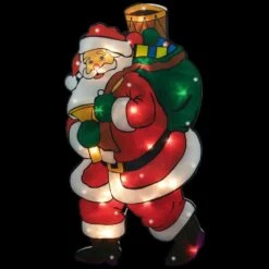 Northlight 17.75 In. Lighted Santa Claus Christmas Window Silhouette -Christmas Decor Shop northlight christmas window decorations 33406668 1f 1000