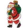 Northlight 17.75 In. Lighted Santa Claus Christmas Window Silhouette -Christmas Decor Shop northlight christmas window decorations 33406668 64 1000