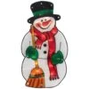 Northlight 17.5 In. Lighted Christmas Snowman With Broom Window Silhouette -Christmas Decor Shop northlight christmas window decorations 33406669 64 1000