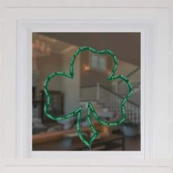 Northlight 17 In. Lighted St. Patrick's Day Irish Shamrock Window Silhouette Decoration -Christmas Decor Shop northlight christmas window decorations 34175077 31 1000