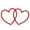 Northlight 10 In. H X 17 In. L Lighted Double Heart Valentine's Day Window Silhouette -Christmas Decor Shop northlight christmas window decorations 34175078 64 1000