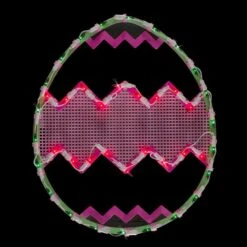 Northlight 17 In. Lighted Green With Pink Chevron Stripe Easter Egg Window Silhouette 7 Northlight 17 In. Lighted Green With Pink Chevron Stripe Easter Egg Window Silhouette -Christmas Decor Shop northlight christmas window decorations 34175084 e1 1000