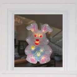 Northlight 14 In. Battery Operated LED Lighted Easter Bunny Window Silhouette 7 Northlight 14 In. Battery Operated LED Lighted Easter Bunny Window Silhouette -Christmas Decor Shop northlight christmas window decorations 34175096 31 1000