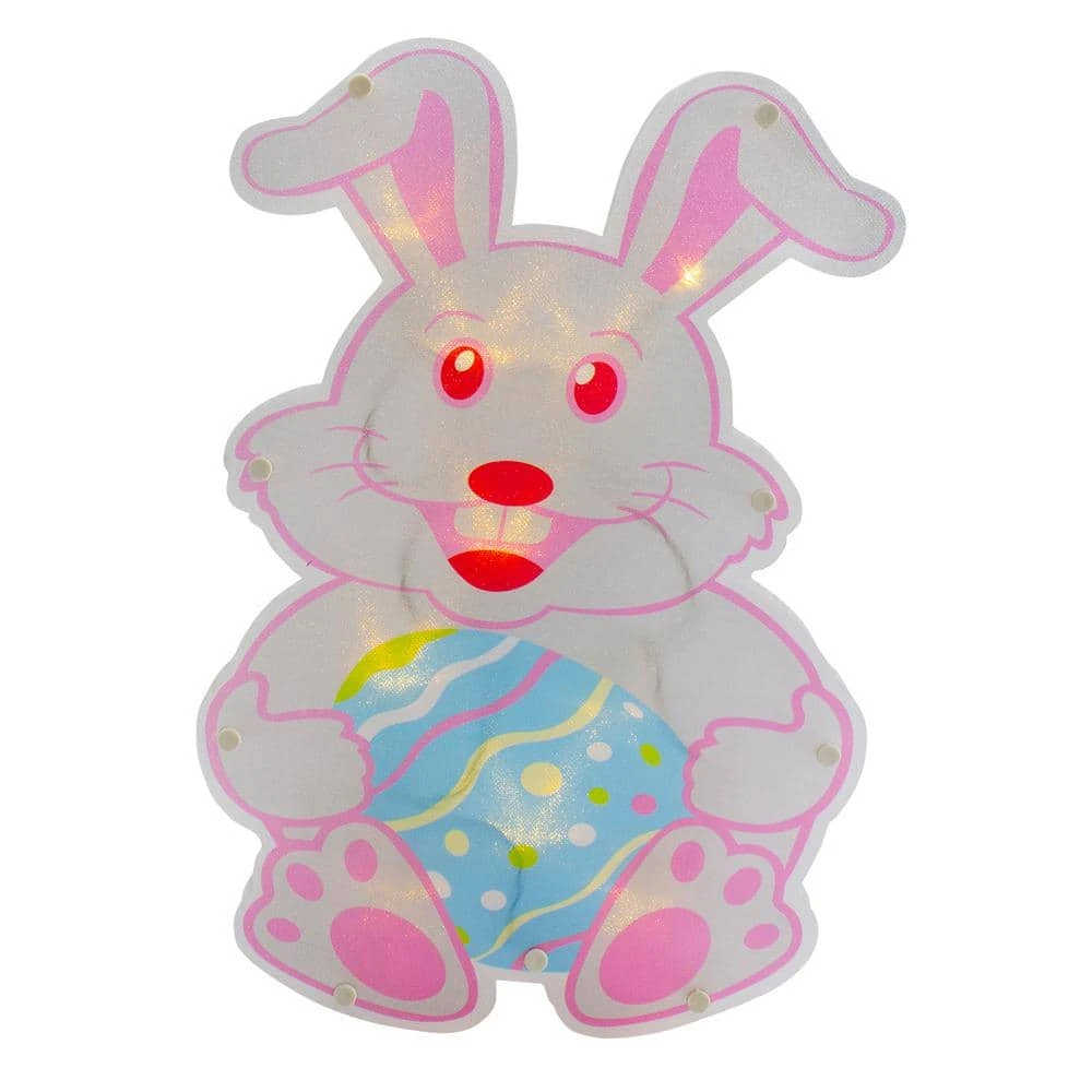 Northlight 14 In. Battery Operated LED Lighted Easter Bunny Window Silhouette 3 Northlight 14 In. Battery Operated LED Lighted Easter Bunny Window Silhouette