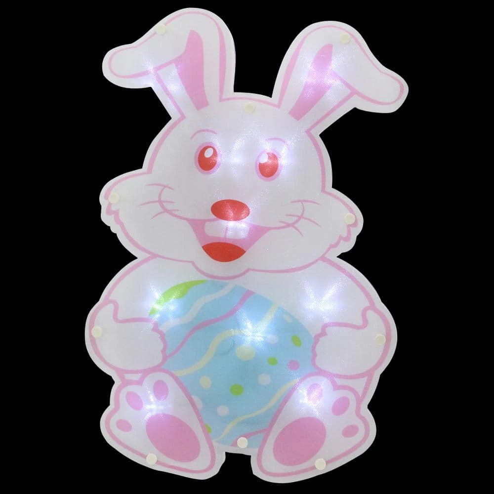 Northlight 14 In. Battery Operated LED Lighted Easter Bunny Window Silhouette 4 Northlight 14 In. Battery Operated LED Lighted Easter Bunny Window Silhouette - Image 2