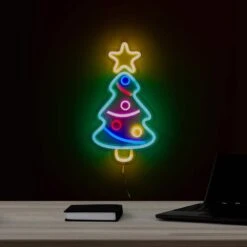 Northlight 15 In. LED Lighted Neon Christmas Tree Wall Sign -Christmas Decor Shop northlight christmas window decorations 34337555 31 1000