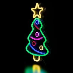 Northlight 15 In. LED Lighted Neon Christmas Tree Wall Sign -Christmas Decor Shop northlight christmas window decorations 34337555 44 1000