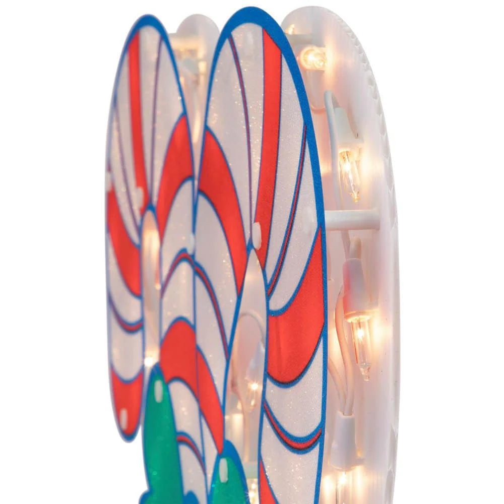 Northlight 18.5 In. Lighted Double Candy Cane Christmas Window Silhouette 8 Northlight 18.5 In. Lighted Double Candy Cane Christmas Window Silhouette - Image 6