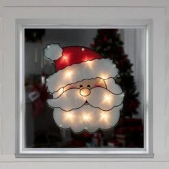 Northlight 12 In. Lighted Santa Claus Christmas Window Silhouette -Christmas Decor Shop northlight christmas window decorations 34855007 31 1000