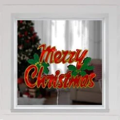 Northlight 10.25 In. H Lighted Merry Christmas Window Silhouette -Christmas Decor Shop northlight christmas window decorations 34855016 31 1000