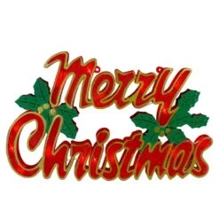 Northlight 10.25 In. H Lighted Merry Christmas Window Silhouette