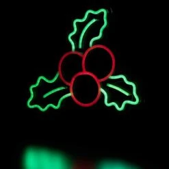 Northlight 12 In. LED Lighted Neon Style Holly Berries Christmas Window Silhouette 15 Northlight 12 In. LED Lighted Neon Style Holly Berries Christmas Window Silhouette -Christmas Decor Shop northlight christmas window decorations 35252111 fa 1000