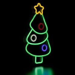Northlight 15 In. LED Lighted Neon Style Christmas Tree Window Silhouette -Christmas Decor Shop northlight christmas window decorations 35252113 44 1000