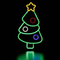Northlight 15 In. LED Lighted Neon Style Christmas Tree Window Silhouette -Christmas Decor Shop northlight christmas window decorations 35252113 76 1000
