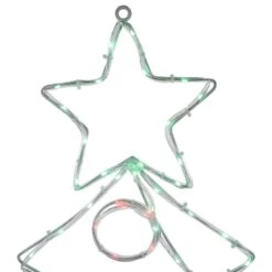 Northlight 28 In. LED Lighted Christmas Tree With Ornaments Window Silhouette -Christmas Decor Shop northlight christmas window decorations 35256334 44 1000