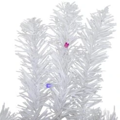 Northlight 36 In. Pre-Lit White Pine LED Artificial Christmas Wreath Multicolor Lights -Christmas Decor Shop northlight christmas wreaths 32913250 1f 1000