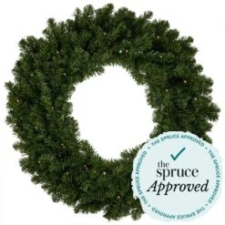 Northlight 24 In. Pre-Lit LED Canadian Pine Artificial Christmas Wreath With Timer - Multi Lights 10 Northlight 24 In. Pre-Lit LED Canadian Pine Artificial Christmas Wreath With Timer - Multi Lights -Christmas Decor Shop northlight christmas wreaths 32913300 1f 1000