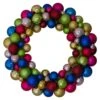 Northlight 24 In. Bright Multi-Color Unlit 2-Finish Shatterproof Ball Artificial Christmas Wreath -Christmas Decor Shop northlight christmas wreaths 34313057 64 1000