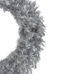 Northlight 36 In. Silver Tinsel Artificial Christmas Wreath Unlit -Christmas Decor Shop northlight christmas wreaths 34318926 4f 1000