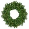 Northlight 24 In. Green Pre-Lit Vernon Pine Artificial Christmas Wreath With 50 Warm White LED Lights -Christmas Decor Shop northlight christmas wreaths 34908517 64 1000