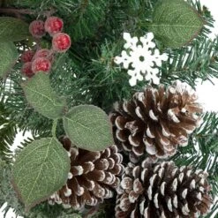 Northlight 30 In. Unlit Red Bells And Mixed Foliage Artificial Christmas Wreath -Christmas Decor Shop northlight christmas wreaths 35182594 1f 1000