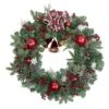 Northlight 30 In. Unlit Red Bells And Mixed Foliage Artificial Christmas Wreath -Christmas Decor Shop northlight christmas wreaths 35182594 64 1000