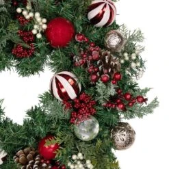 Northlight 28 In. Unlit Ornaments And Pinecones Artificial Christmas Wreath 12 Northlight 28 In. Unlit Ornaments And Pinecones Artificial Christmas Wreath -Christmas Decor Shop northlight christmas wreaths 35251044 44 1000
