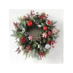 Northlight 28 In. Unlit Ornaments And Pinecones Artificial Christmas Wreath 13 Northlight 28 In. Unlit Ornaments And Pinecones Artificial Christmas Wreath -Christmas Decor Shop northlight christmas wreaths 35251044 fa 1000