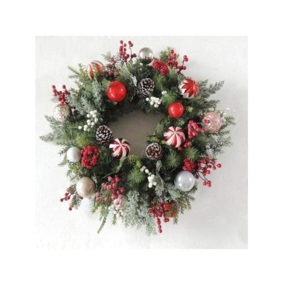 Northlight 28 In. Unlit Ornaments And Pinecones Artificial Christmas Wreath 8 Northlight 28 In. Unlit Ornaments And Pinecones Artificial Christmas Wreath - Image 6