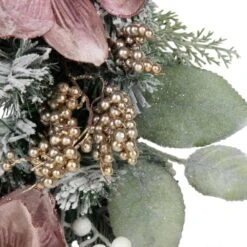 Northlight 24 In. Unlit Pink Floral And Ball Ornament Frosted Pine Artificial Christmas Wreath 13 Northlight 24 In. Unlit Pink Floral And Ball Ornament Frosted Pine Artificial Christmas Wreath -Christmas Decor Shop northlight christmas wreaths 35688249 44 1000