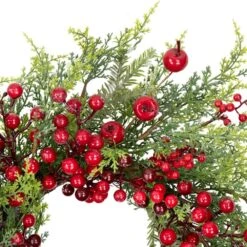 Northlight 24 In. Unlit Frosted Berry And Crabapple Cedar And Pine Artificial Christmas Wreath 14 Northlight 24 In. Unlit Frosted Berry And Crabapple Cedar And Pine Artificial Christmas Wreath -Christmas Decor Shop northlight christmas wreaths 35762347 44 1000