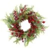 Northlight 24 In. Unlit Frosted Berry And Crabapple Cedar And Pine Artificial Christmas Wreath 2 Northlight 24 In. Unlit Frosted Berry And Crabapple Cedar And Pine Artificial Christmas Wreath -Christmas Decor Shop northlight christmas wreaths 35762347 64 1000