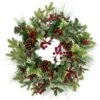 Northlight 24 In. Unlit Holly And Berries Frosted Thistle And Pine Artificial Christmas Wreath 1 Northlight 24 In. Unlit Holly And Berries Frosted Thistle And Pine Artificial Christmas Wreath -Christmas Decor Shop northlight christmas wreaths 35762363 64 1000