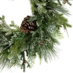 Northlight 28 In. Unlit Frosted Mixed Pine And Cedar Artificial Christmas Wreath 14 Northlight 28 In. Unlit Frosted Mixed Pine And Cedar Artificial Christmas Wreath -Christmas Decor Shop northlight christmas wreaths 35762370 44 1000
