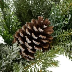 Northlight 28 In. Unlit Frosted Mixed Pine And Cedar Artificial Christmas Wreath 16 Northlight 28 In. Unlit Frosted Mixed Pine And Cedar Artificial Christmas Wreath -Christmas Decor Shop northlight christmas wreaths 35762370 76 1000